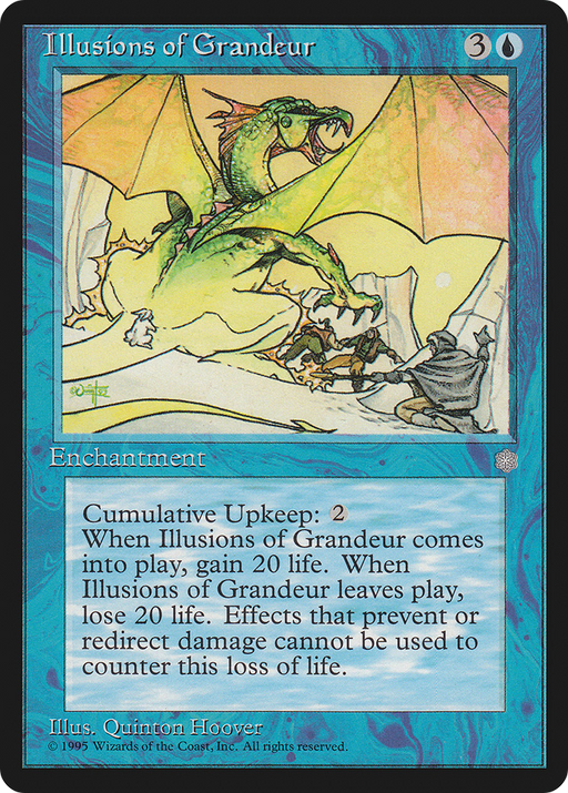 Illusions of Grandeur (ICE-) [Ice Age] MTG Single Wizards of the Coast
