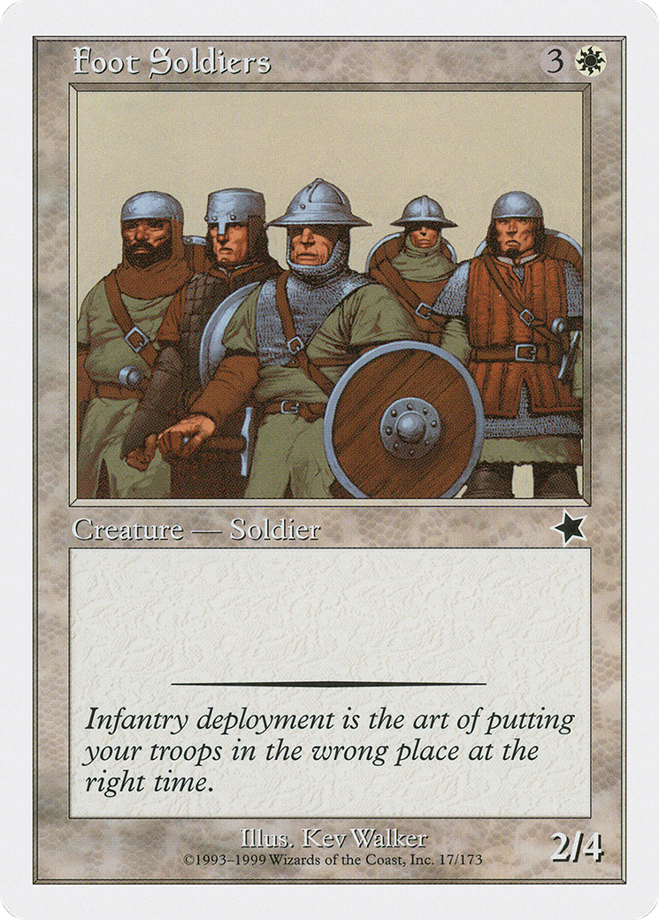 Foot Soldiers (S99-017) [Misc] Starter 1999 MTG Single Wizards of the Coast