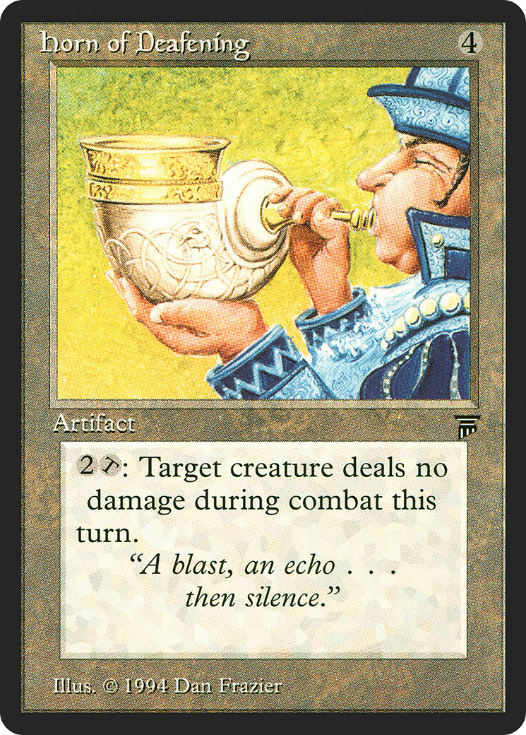 Horn of Deafening (LEG-280) [Oldschool] Legends MTG Single Wizards of the Coast