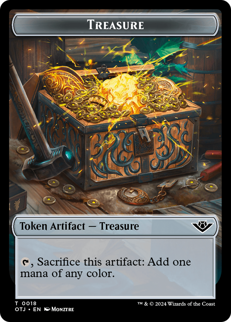 Treasure // Food (0004) Double-Sided Token [Tokens] Outlaws of Thunder Junction Tokens MTG Single Magic: The Gathering