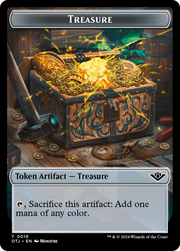 Treasure // Elemental Double-Sided Token [Tokens] Outlaws of Thunder Junction Tokens MTG Single Magic: The Gathering