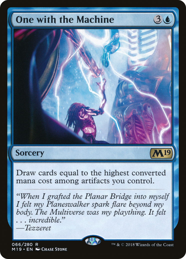 One with the Machine (M19-066) [Core Set 2019] Foil MTG Single Wizards of the Coast