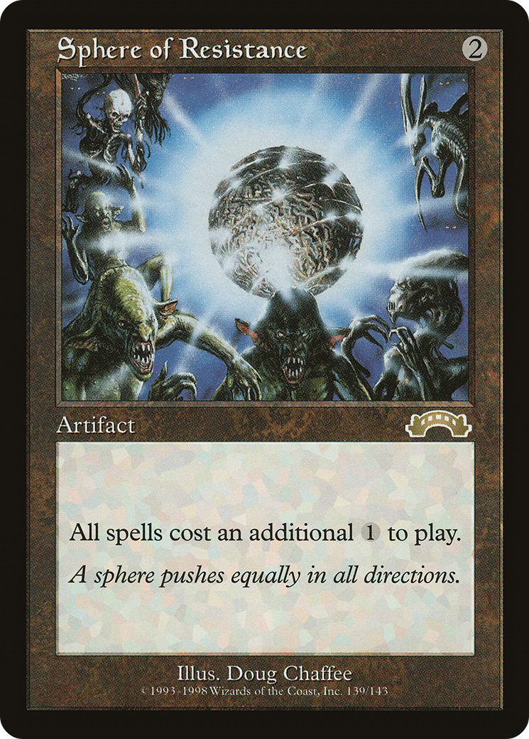 Sphere of Resistance (EXO-139) [Exodus] MTG Single Wizards of the Coast