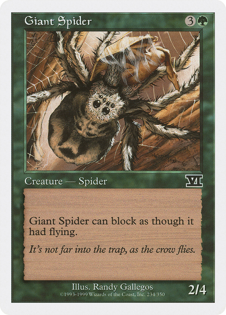 Giant Spider (6ED-234) [Classic Sixth Edition] MTG Single Wizards of the Coast