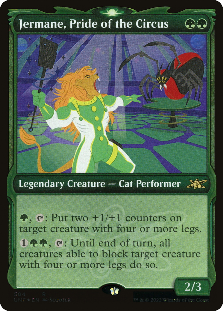 Jermane, Pride of the Circus (Galaxy Foil) (UNF-504) [Unfinity] (Showcase) Foil MTG Single Wizards of the Coast