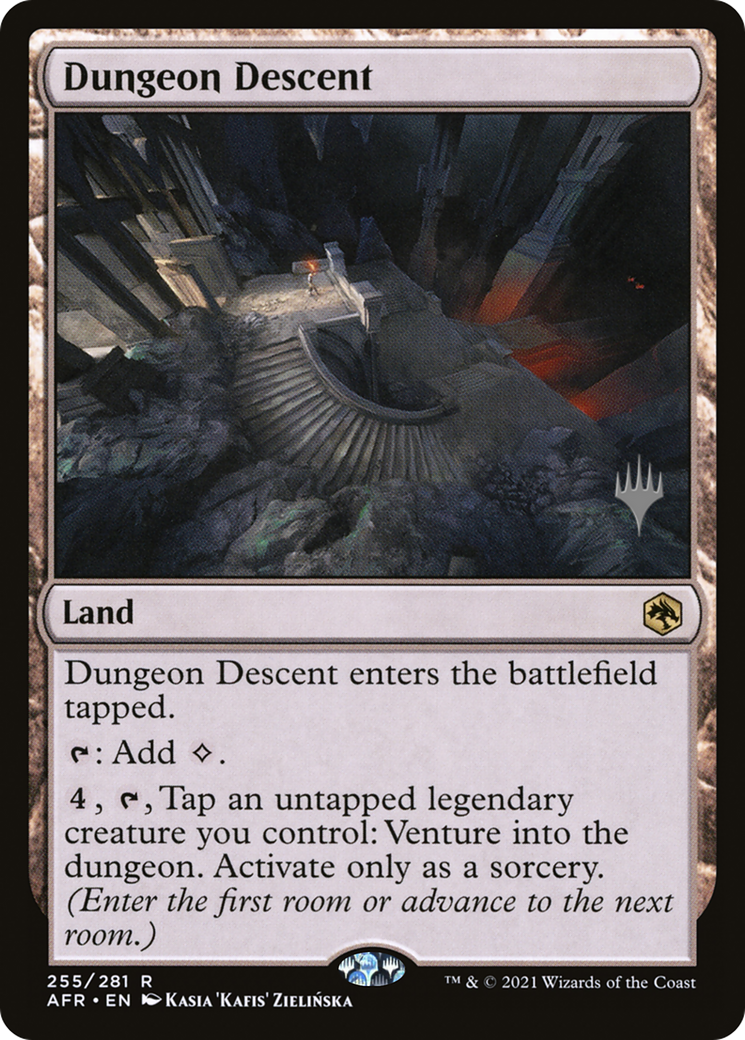 Dungeon Descent (PPAFR-255) [Adventures in the Forgotten Realms Promos] Foil MTG Single Wizards of the Coast