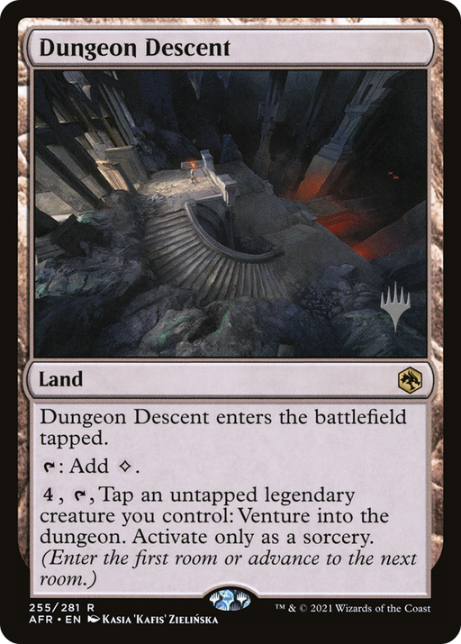 Dungeon Descent (PPAFR-255) [Adventures in the Forgotten Realms Promos] Foil MTG Single Wizards of the Coast