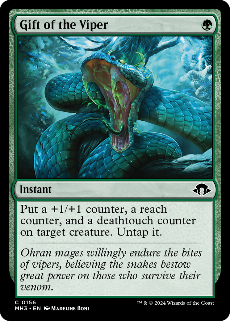 Gift of the Viper (MH3-156) [Modern Horizons 3] Foil MTG Single Modern Horizons 3