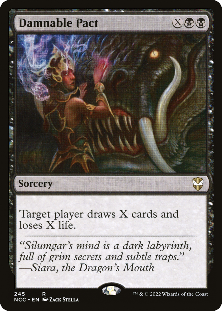 Damnable Pact (NCC-245) [New Capenna Commander] MTG Single Wizards of the Coast