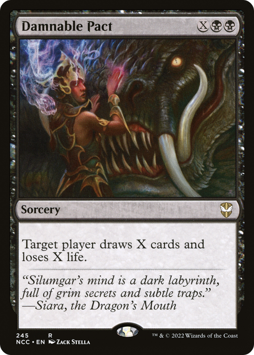 Damnable Pact (NCC-245) [New Capenna Commander] MTG Single Wizards of the Coast