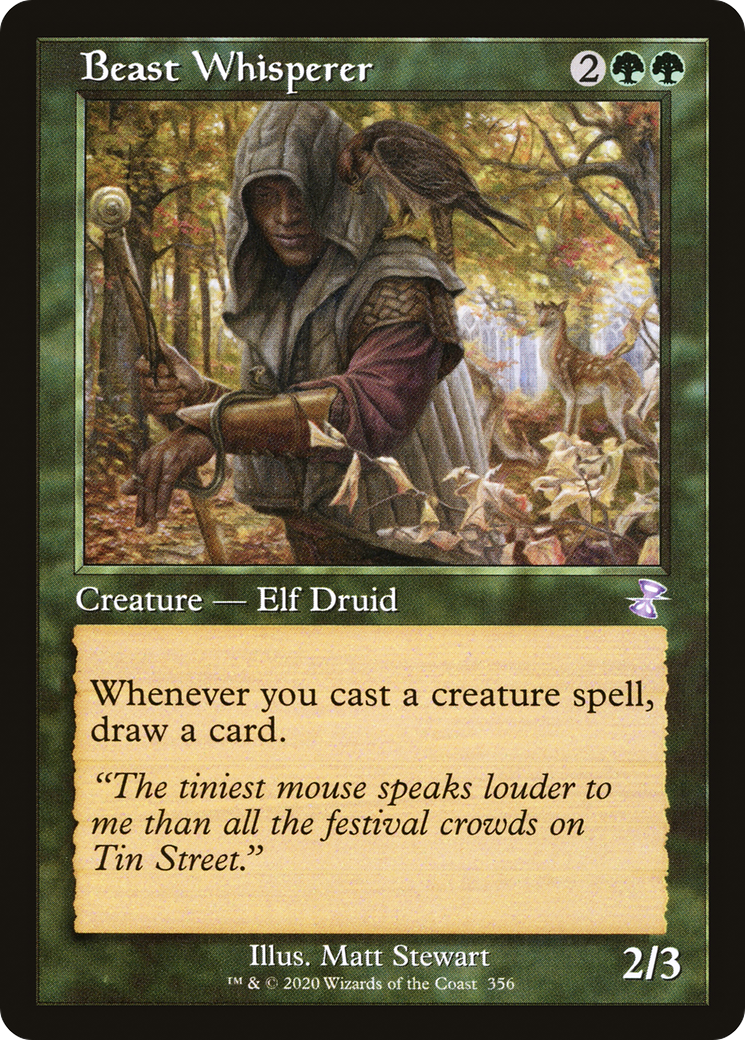 Beast Whisperer (TSR-356) [Time Spiral Remastered] Foil MTG Single Wizards of the Coast