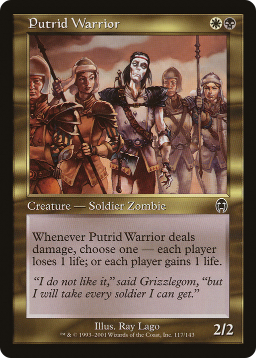 Putrid Warrior (APC-117) [Apocalypse] MTG Single Wizards of the Coast