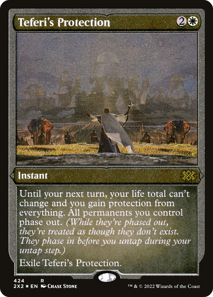 Teferi's Protection (Foil Etched) (2X2-424) [Double Masters 2022] Foil MTG Single Wizards of the Coast