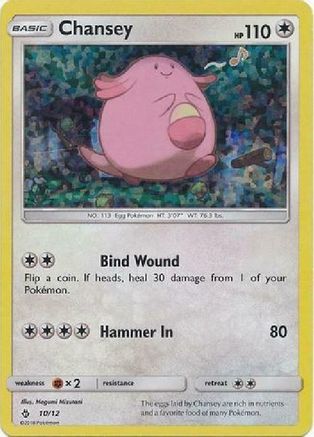 Chansey - 10/12 (/12) Holofoil [Promos: McDonalds Promos 2018] Pokemon Single Pokémon