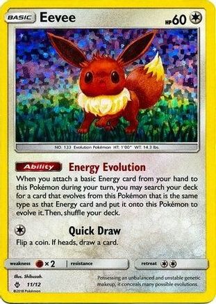 Eevee - 11/12 (/12) Holofoil [Promos: McDonalds Promos 2018] Pokemon Single Pokémon