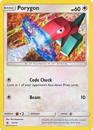Porygon - 12/12 (/12) Holofoil [Promos: McDonalds Promos 2018] Pokemon Single Pokémon
