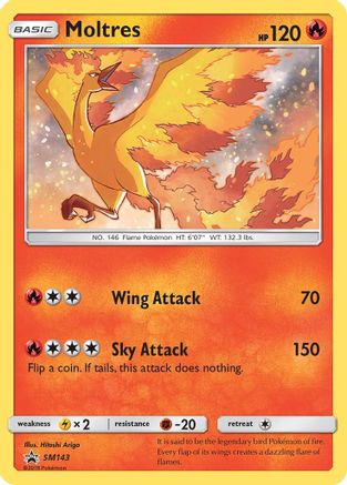 Moltres - SM143 (/248) Holofoil [SM: Black Star Promos] Pokemon Single Pokémon