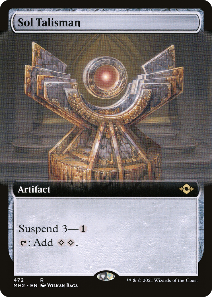 Sol Talisman (MH2-472) [Modern Horizons 2] (Extended Art) MTG Single Modern Horizons 2