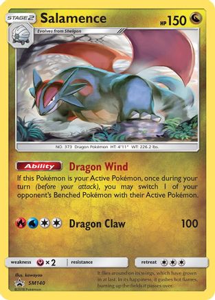 Salamence SM140/248 Holofoil [SM: Black Star Promos] Pokemon Single Pokémon