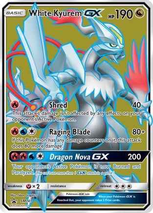 White Kyurem GX - SM141 (/248) Holofoil [SM: Black Star Promos] Pokemon Single Pokémon