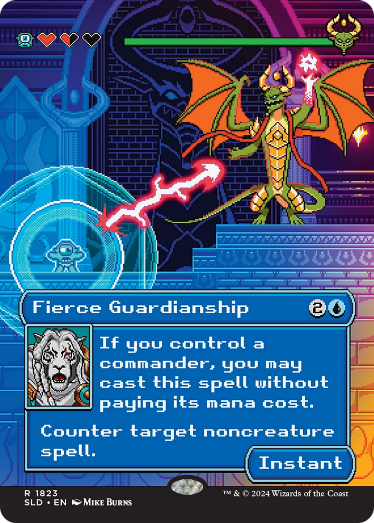 Fierce Guardianship (SLD-1823) [Secret Lair] Drop (Borderless) MTG Single Wizards of the Coast