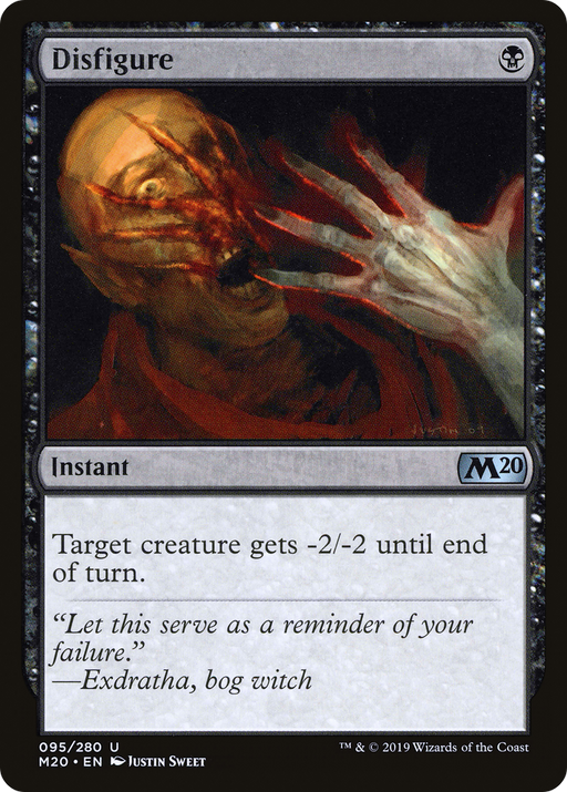Disfigure (M20-095) [Core Set 2020] MTG Single Wizards of the Coast