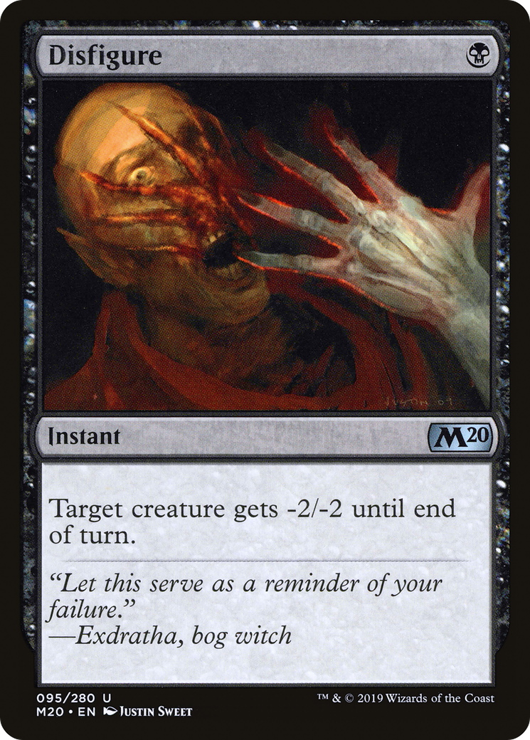 Disfigure (M20-095) [Core Set 2020] Foil MTG Single Wizards of the Coast