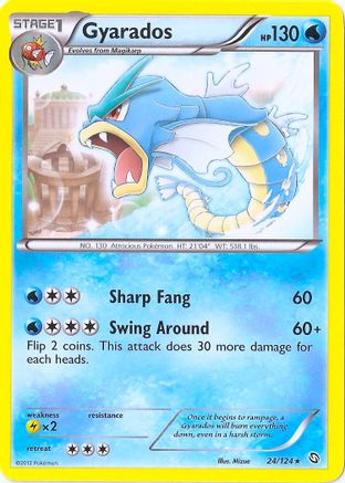Gyarados - 24/124 (Cosmos Holo) () Holofoil [Misc: Blister Exclusives] Pokemon Single Pokémon