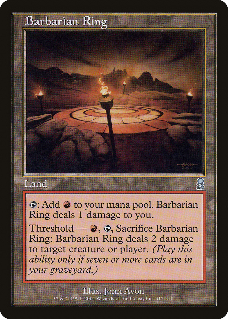 Barbarian Ring (ODY-313) [Odyssey] Foil MTG Single Wizards of the Coast