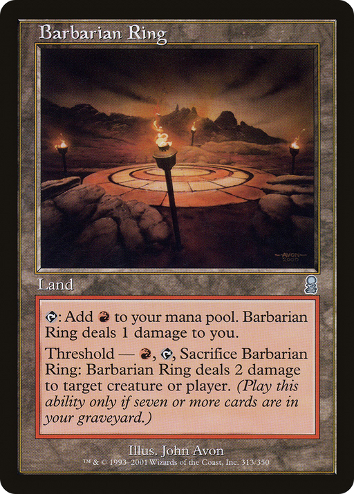 Barbarian Ring (ODY-313) [Odyssey] Foil MTG Single Wizards of the Coast