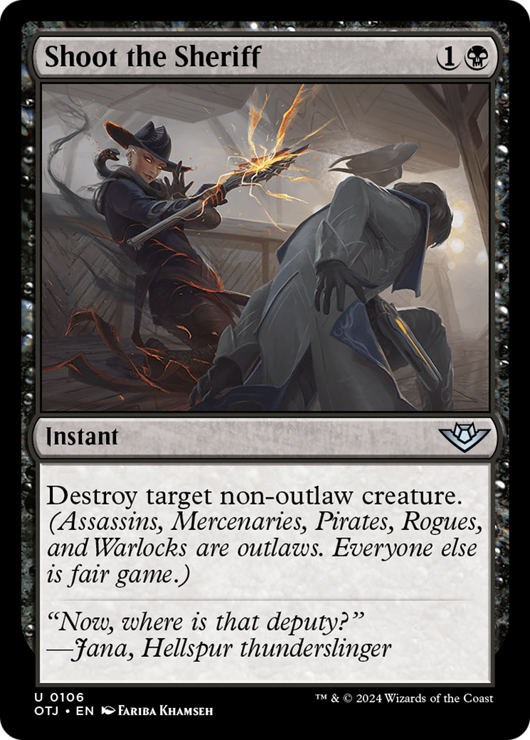 Shoot the Sheriff (OTJ-106) [Outlaws of Thunder Junction] Foil MTG Single Wizards of the Coast