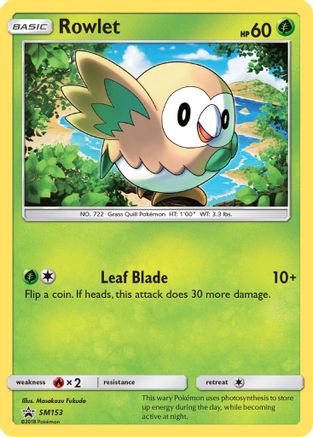 Rowlet - SM153 (SM153/248) Holofoil [SM: Black Star Promos] Pokemon Single Pokémon
