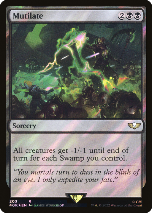 Mutilate (40K-203★) [Warhammer 40,000 Commander] Foil MTG Single Wizards of the Coast