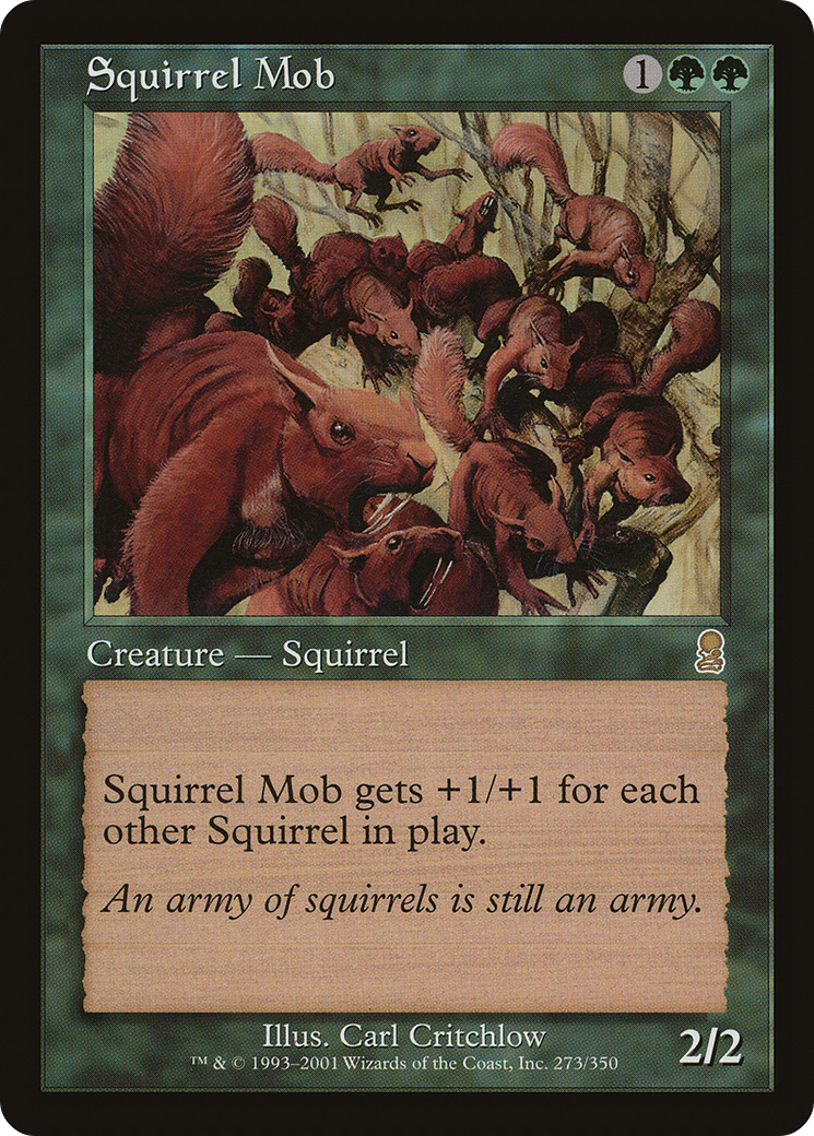 Squirrel Mob (ODY-273) [Odyssey] Foil MTG Single Wizards of the Coast