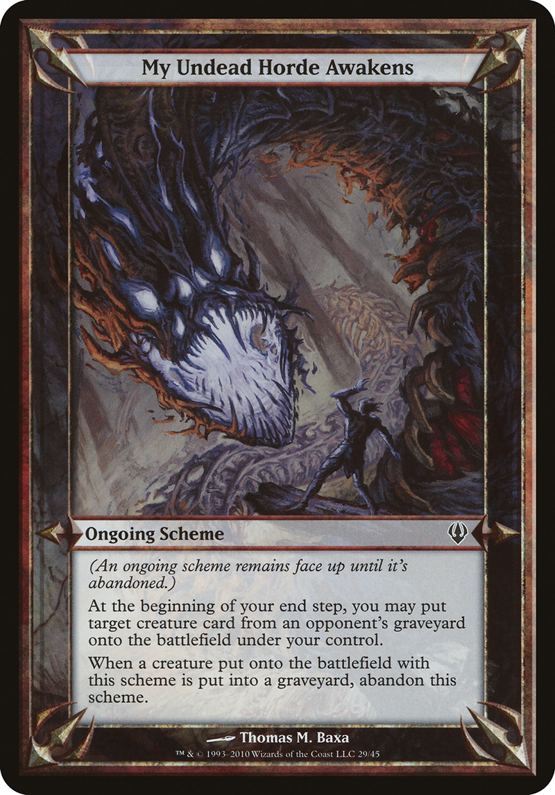 My Undead Horde Awakens (Archenemy) (OVER-) [Misc] Archenemy Schemes MTG Single Wizards of the Coast