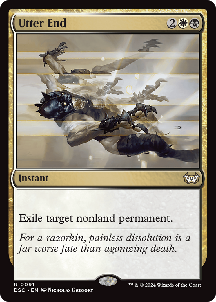 Utter End (DSC-091) [Duskmourn: House of Horror Commander] MTG Single Wizards of the Coast