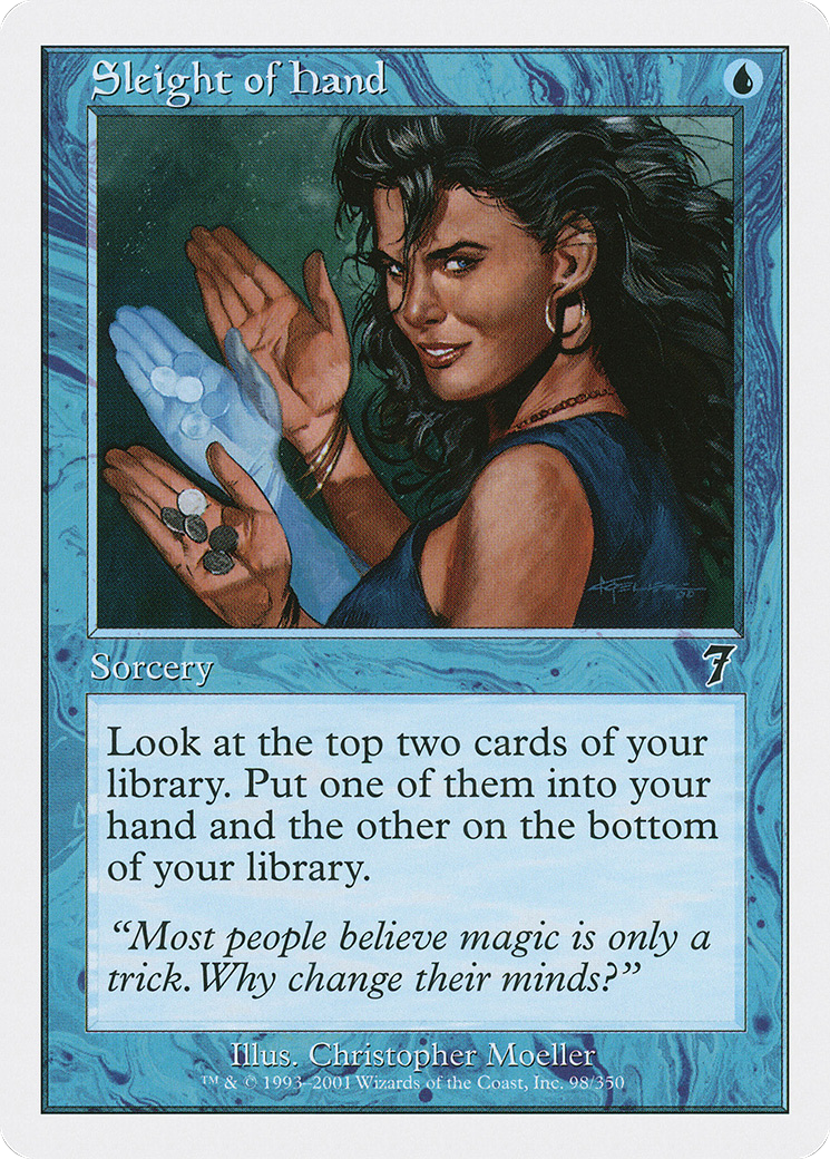 Sleight of Hand (7ED-098) [7th Edition] Foil MTG Single Wizards of the Coast