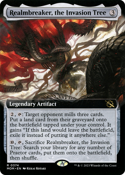 Realmbreaker, the Invasion Tree (MOM-374) [March of the Machine] (Extended Art) MTG Single Wizards of the Coast