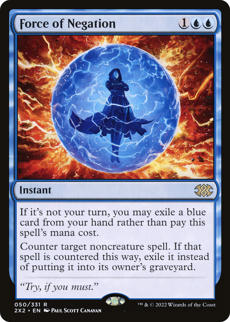 Force of Negation (2X2-050) [Double Masters 2022] MTG Single Wizards of the Coast