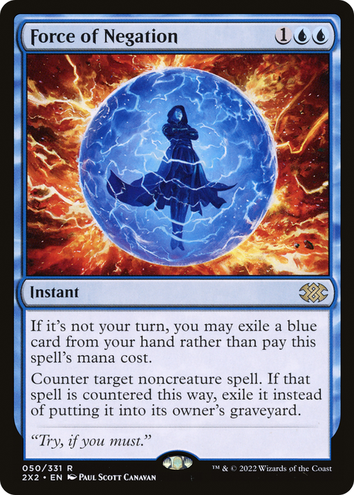 Force of Negation (2X2-050) [Double Masters 2022] MTG Single Wizards of the Coast