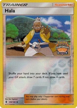 Hala 126/145 (Regional Championships) () Reverse Holofoil [Promos: League & Championship Cards] Pokemon Single Pokémon
