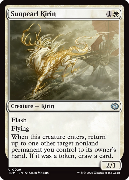 Sunpearl Kirin (TDM-029) [Tarkir: Dragonstorm] Foil MTG Single Wizards of the Coast