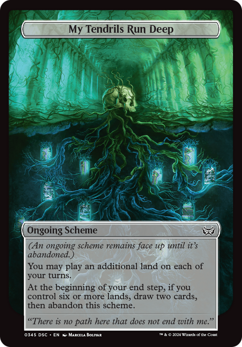 My Tendrils Run Deep (Full Art) (A:DSC-345) [Duskmourn: House of Horror Commander] MTG Single Wizards of the Coast