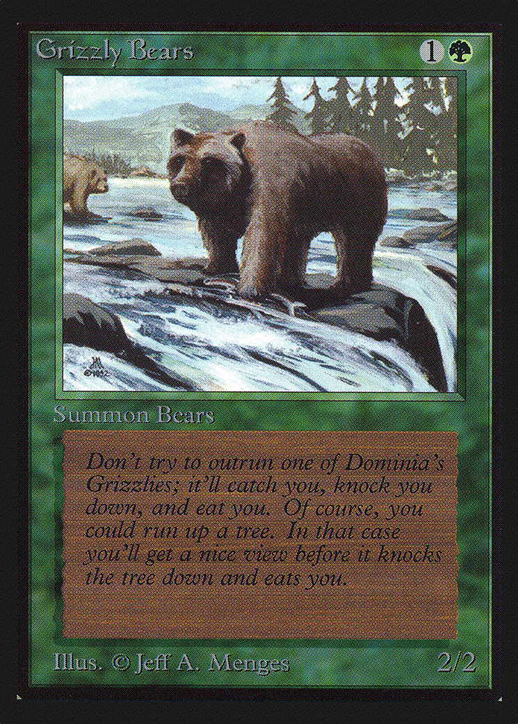 Grizzly Bears [Collectors' Edition] MTG Single Magic: The Gathering