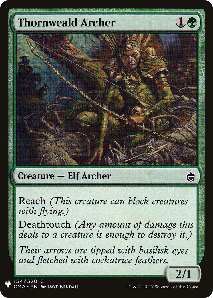 Thornweald Archer (LIST-CMA-154) [Mystery Booster] The List MTG Single Wizards of the Coast