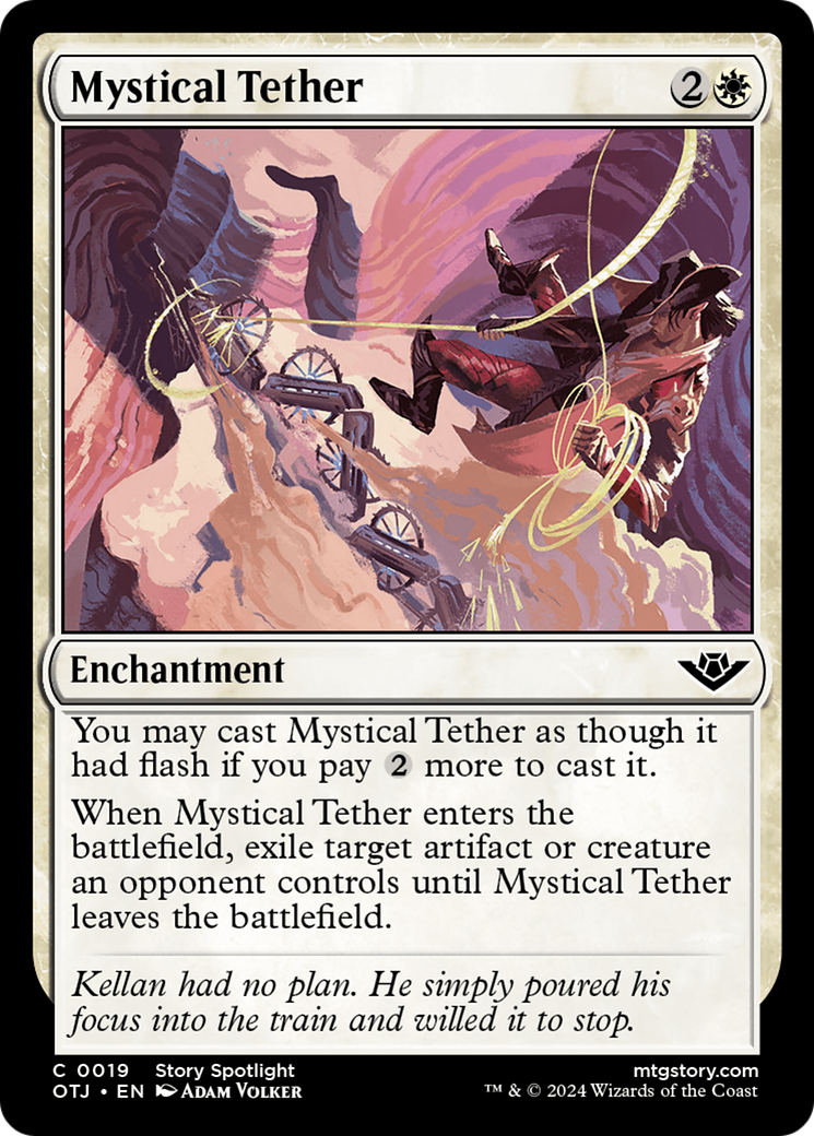 Mystical Tether (OTJ-019) [Outlaws of Thunder Junction] MTG Single Wizards of the Coast