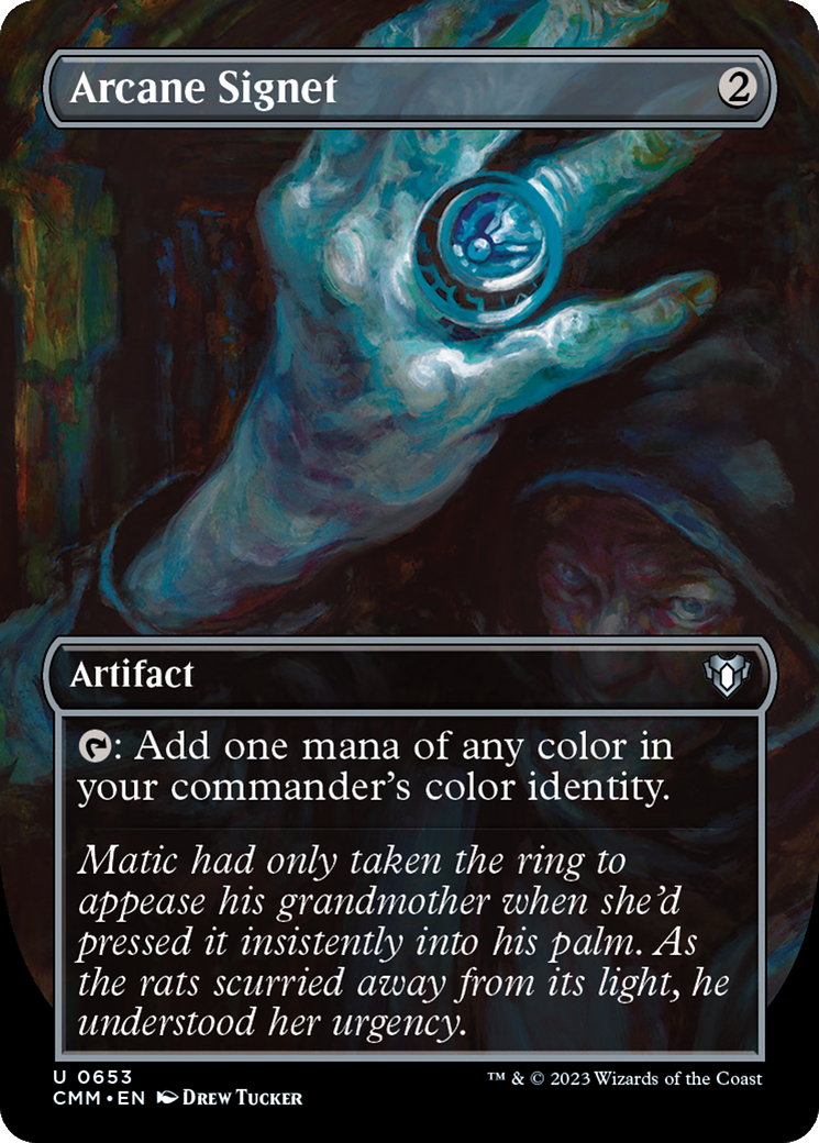 Arcane Signet (CMM-653) [Commander Masters] (Borderless) MTG Single Wizards of the Coast
