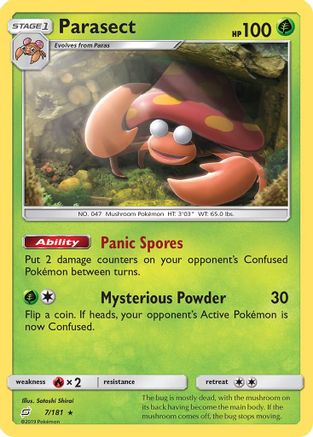Parasect (/181) Reverse Holofoil [SM: Team Up] Pokemon Single Pokémon
