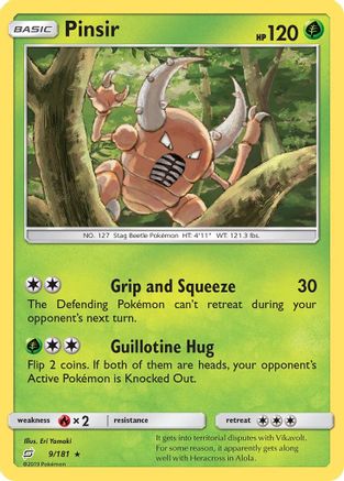 Pinsir (/181) Reverse Holofoil [SM: Team Up] Pokemon Single Pokémon