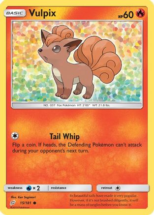 Vulpix (15/181) Reverse Holofoil [SM: Team Up] Pokemon Single Pokémon